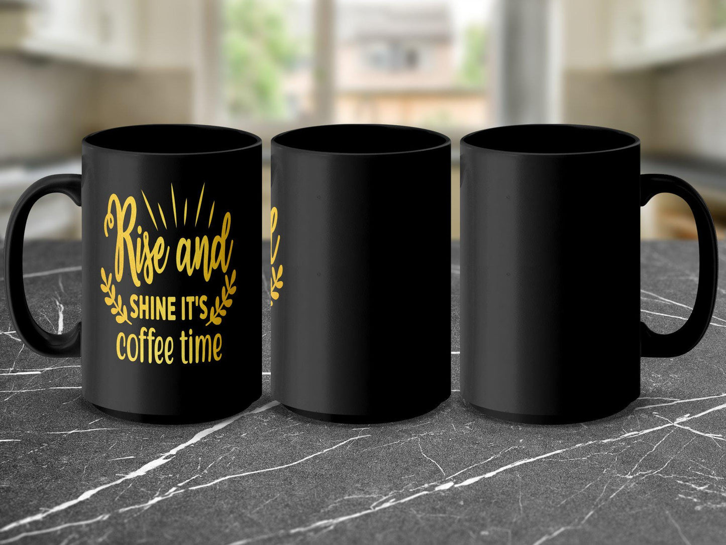 Rise and Shine It's Coffee Time Mug, Inspirational Coffee Mug, Morning Coffee Gift, Funny Coffee Cup, Unique Coffee Mug Gift