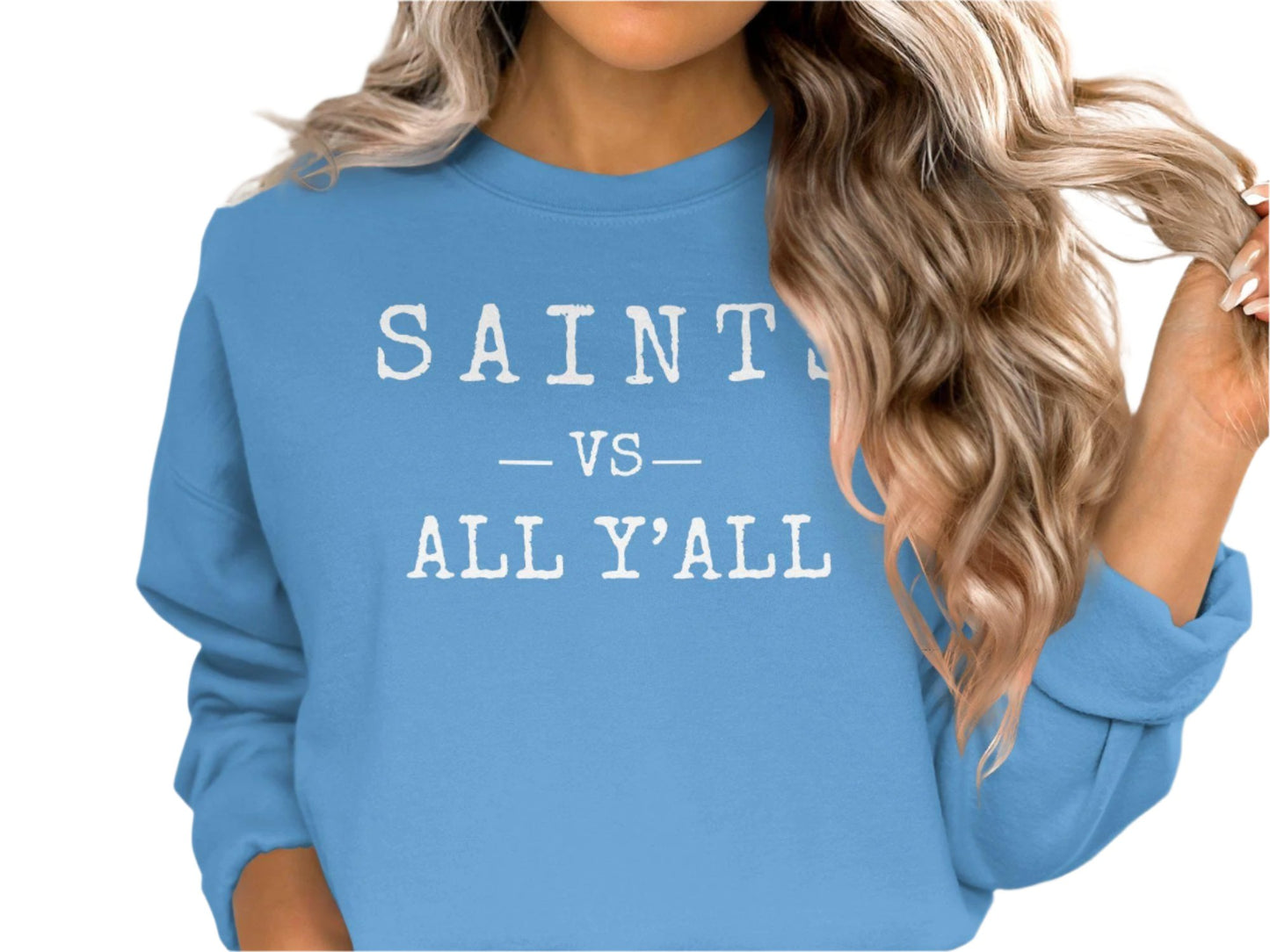 Saints vs All Y All T Shirt, Funny Graphic Tee for Football Fans, Unisex Casual Top, Gift for Him or Her, Trendy Game Day Shirt
