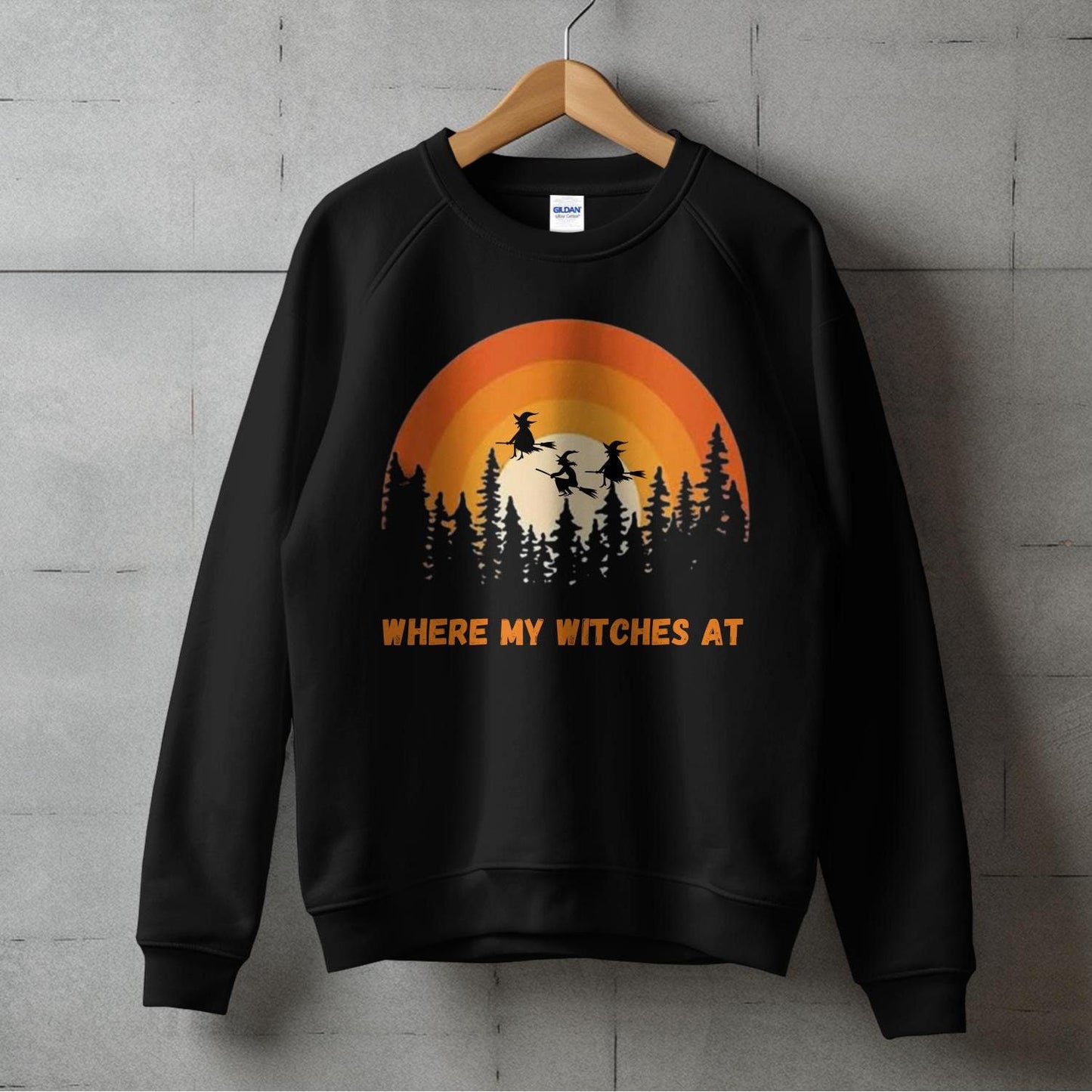 Retro Witches Halloween T-Shirt, Cute Witchy Graphic Tee, Where My Witches At Shirt, Spooky Season Shirt, Fun Halloween Top
