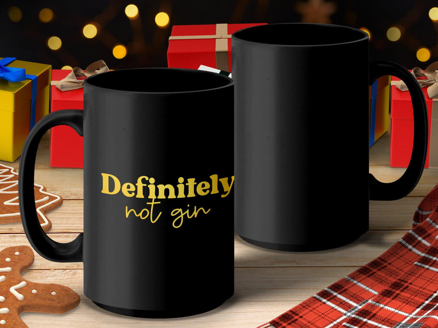 Definitely Not Gin Mug, Funny Coffee Mug, Unique Gift Mug, Humorous Tea Cup, Office Desk Mug, Cute Drinking Mug, Gift for Friend