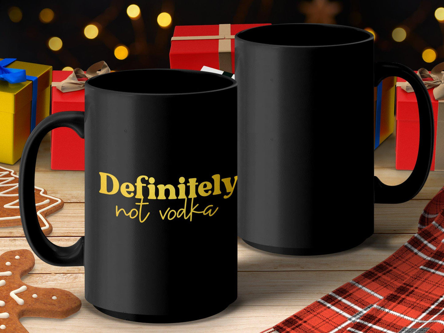 Funny Definitely Not Vodka Mug, Humorous Coffee Mug, Perfect Office Gift, Unique Drinking Joke, 11oz White Ceramic Cup