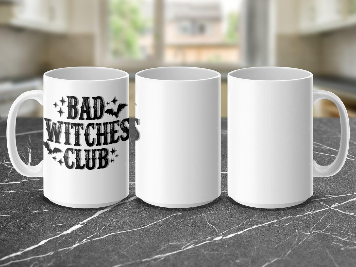 Bad Witches Club Mug, Halloween Coffee Mug, Spooky Witch Gift, Fun Witchy Mug, Halloween Decor Mug, Witch Lover Gift, Witch Mug