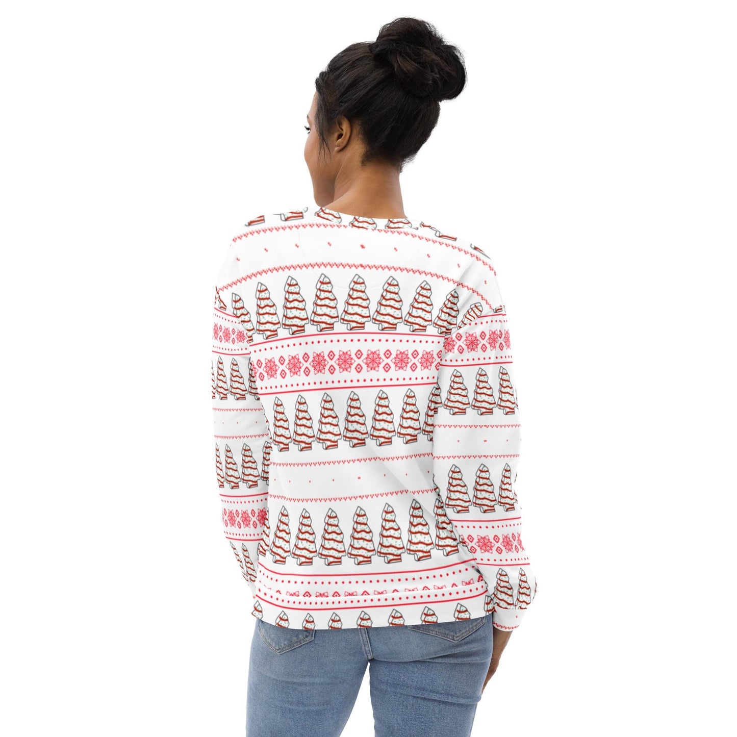 Christmas Cakes Ugly Sweater Design| Holiday Fun | Unisex Sweatshirt | White Elephant