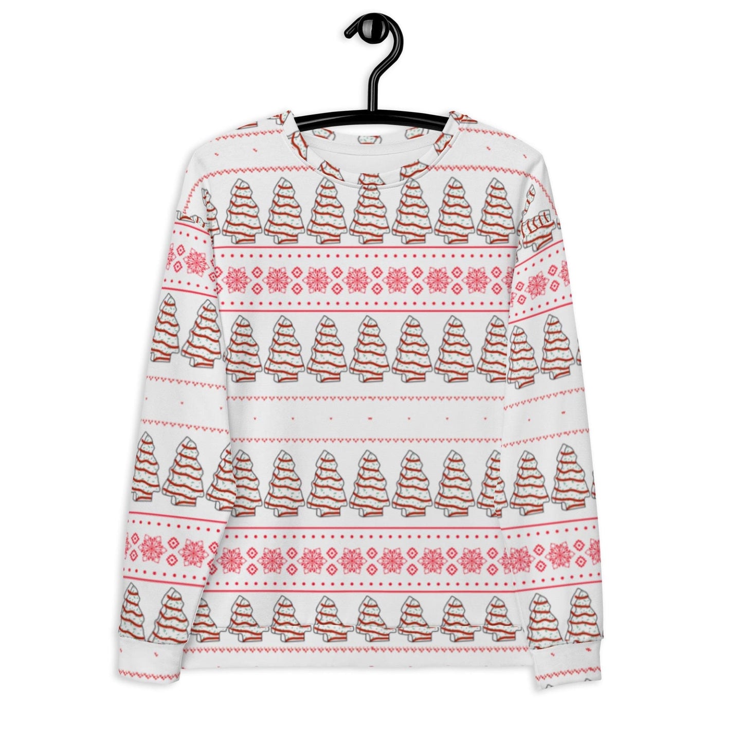 Christmas Cakes Ugly Sweater Design| Holiday Fun | Unisex Sweatshirt | White Elephant
