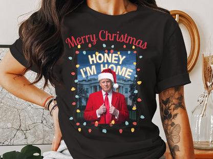 Merry Christmas Honey I'm Home Sweatshirt, Funny Holiday Gift, Unisex Ugly Xmas Sweater, Adult Shirt