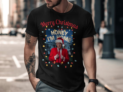 Merry Christmas Honey I'm Home Sweatshirt, Funny Holiday Gift, Unisex Ugly Xmas Sweater, Adult Shirt