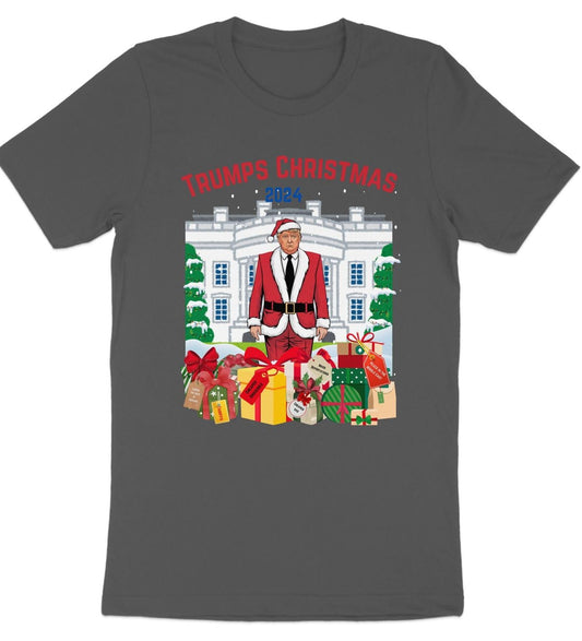 Trump Christmas 2024 Sweatshirt, Funny Santa Claus Gift, White House Humor Crewneck, Festive Apparel