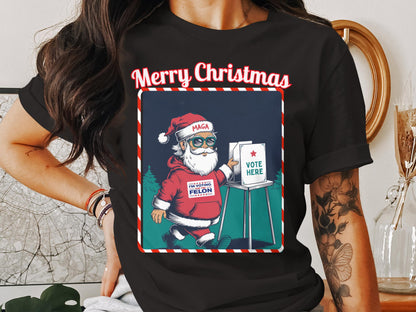 Merry Christmas Sweatshirt, Funny Santa Hoodie, Holiday Humor Gift for Him/Her, Family Christmas Party