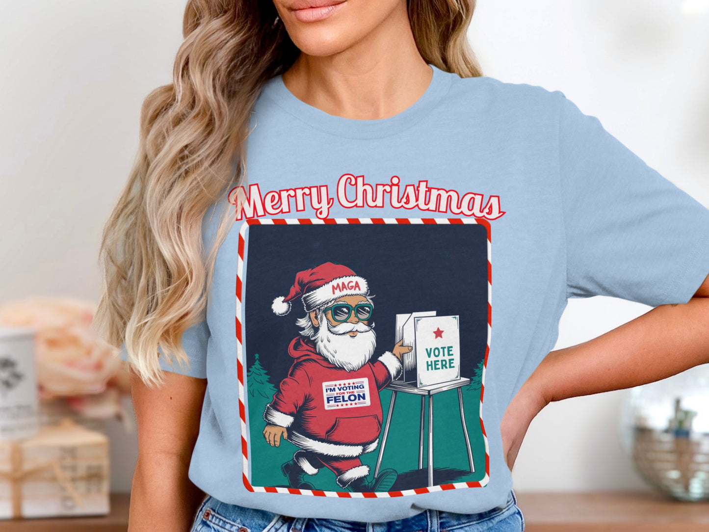 Merry Christmas Sweatshirt, Funny Santa Hoodie, Holiday Humor Gift for Him/Her, Family Christmas Party