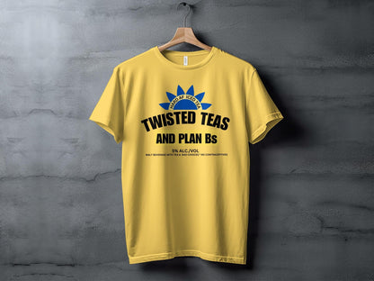 Twisted Teas and Plan Bs Logo T-Shirt, Hard AF Iced Tea Graphic Tee, Casual Drink Inspired Shirt