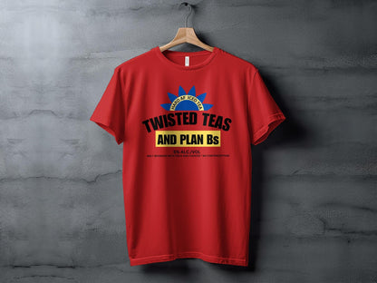 Twisted Teas and Plan Bs Logo T-Shirt, Hard AF Iced Tea Graphic Tee, Casual Drink Inspired Shirt