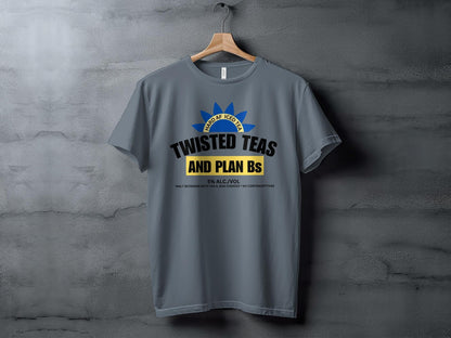 Twisted Teas and Plan Bs Logo T-Shirt, Hard AF Iced Tea Graphic Tee, Casual Drink Inspired Shirt