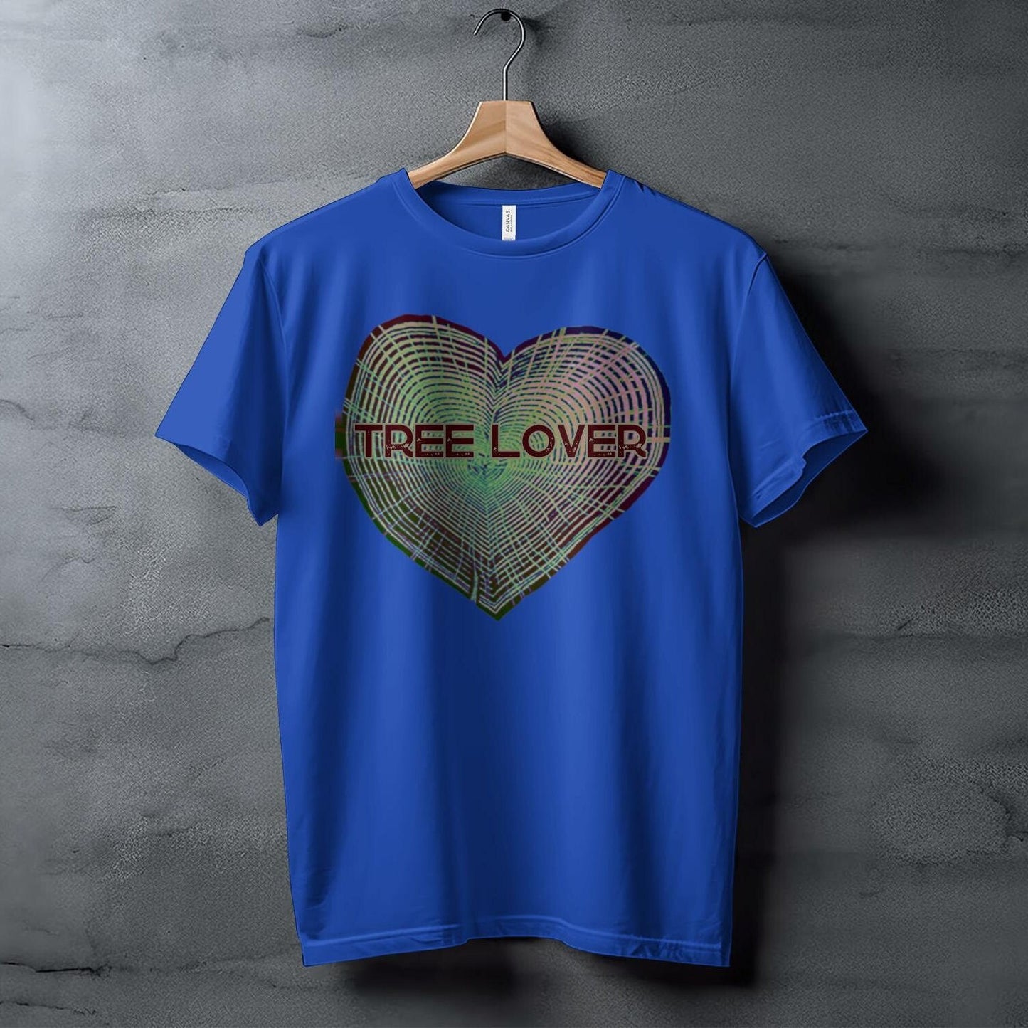 Tree Lover Heart Design T-Shirt, Nature Lover Gift, Eco-Friendly Tee, Unique Tree Rings Shirt, Environmentalist Apparel