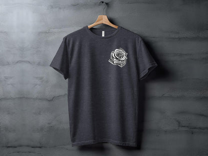 Money Rose Graphic Tee, Artistic Dollar Bill Rose T-Shirt, Unique Money Flower Design Shirt, Eye-Catching Floral Money Art Tee