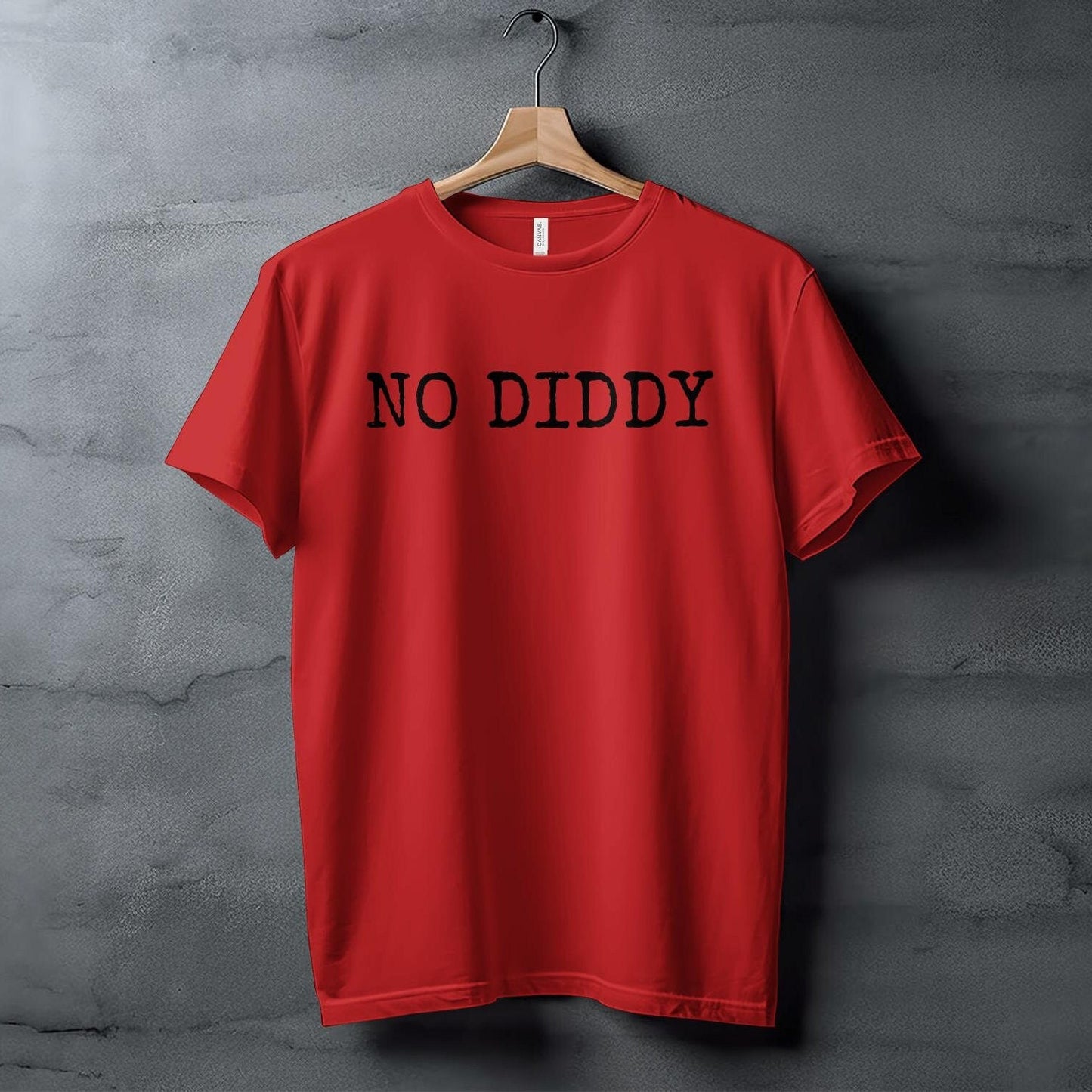 Funny Quote T-Shirt, No Diddy Text Shirt, Minimalist Statement Tee, Humorous Slogan Top, Casual Graphic Tee, Gift for Friends