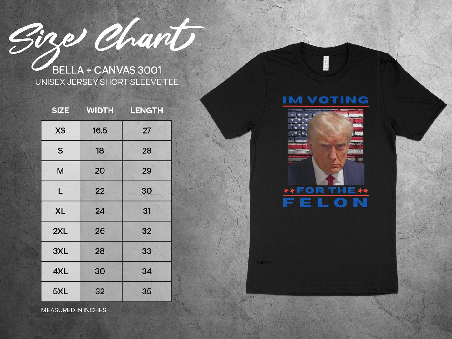 Im Voting for the Felon T-Shirt, Political Satire Shirt, Funny Election Top, Statement Tee, Controversial Design Shirt