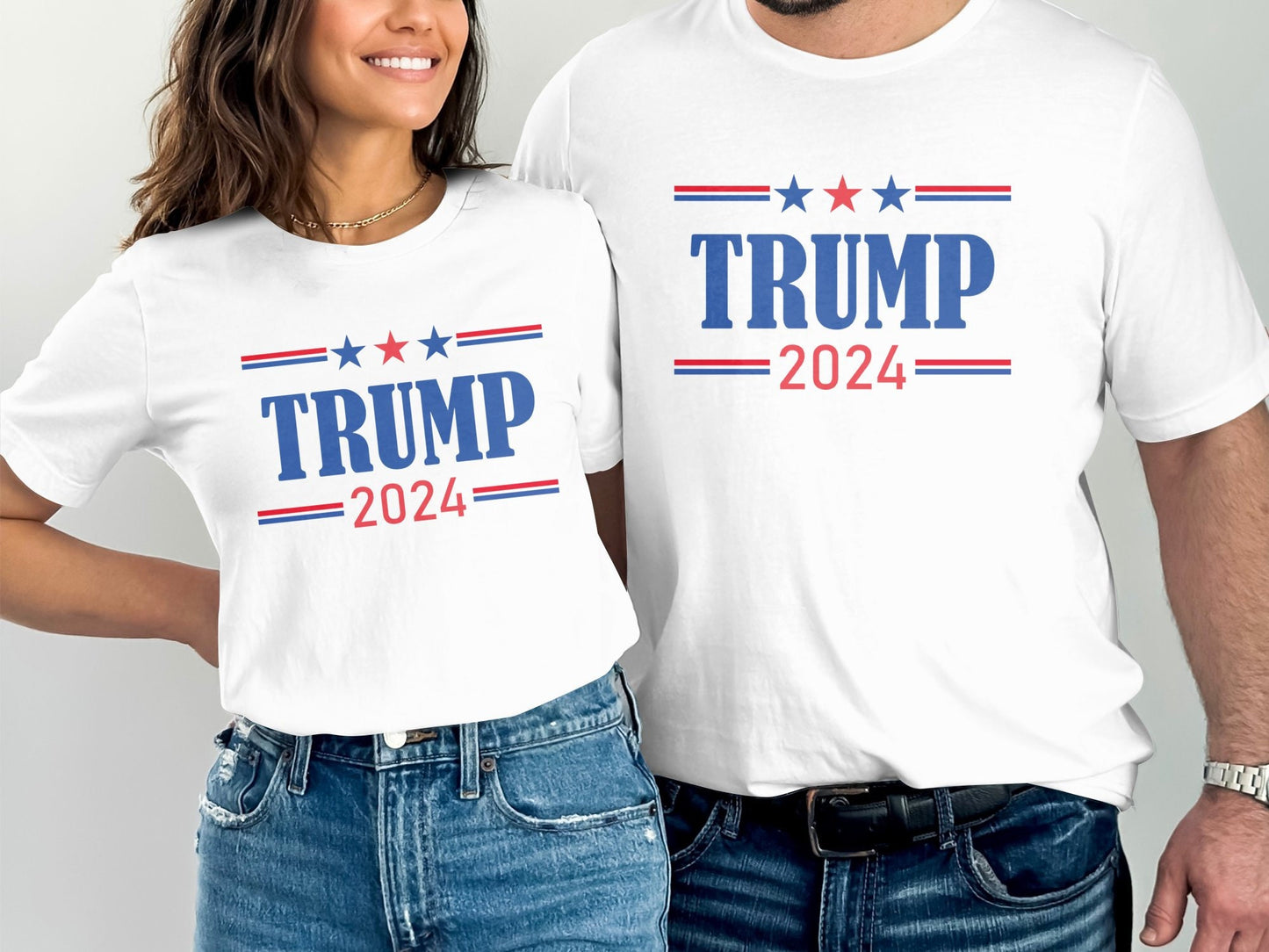 Trump 2024 T-Shirt, Political Campaign Shirt, Election 2024 Tee, Patriotic Graphic Tee, Presidential Support, Red White Blue Shirt