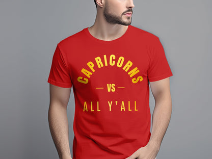 Capricorns VS All Y'all T-Shirt or Hoodie, Funny, Zodiac, Astrology, Horoscope, Enthusiast, Unique Birthday Gift, Gift for him, Gift for her