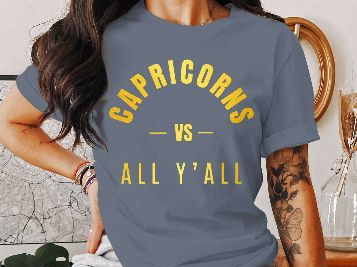 Capricorns VS All Y'all T-Shirt or Hoodie, Funny, Zodiac, Astrology, Horoscope, Enthusiast, Unique Birthday Gift, Gift for him, Gift for her