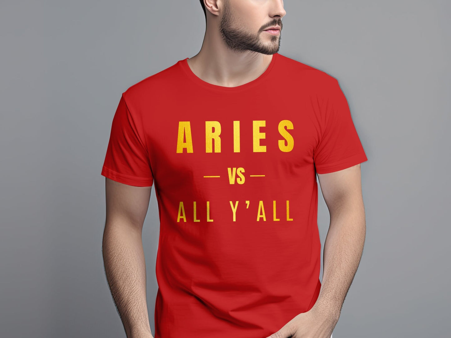 Aries vs All Y'all Graphic T-Shirt or Hoodie, Zodiac, Astrology, Star Sign, Unique,  Birthday Gift, Gift for him, Gift for her