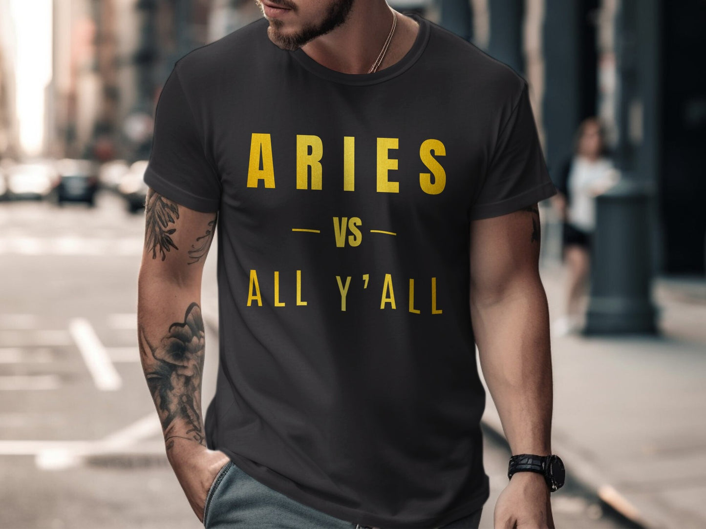 Aries vs All Y'all Graphic T-Shirt or Hoodie, Zodiac, Astrology, Star Sign, Unique,  Birthday Gift, Gift for him, Gift for her