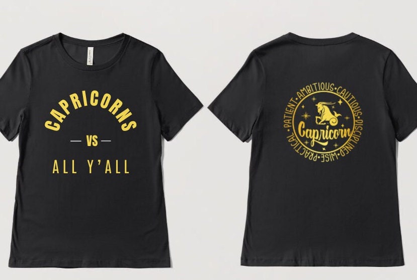 Capricorns VS All Y'all T-Shirt or Hoodie, Funny, Zodiac, Astrology, Horoscope, Enthusiast, Unique Birthday Gift, Gift for him, Gift for her