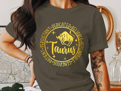 TAURUS Zodiac Sign T-Shirt, Astrology Inspired Clothing, Gift for Taurus, Unique  Birthday Gift, Gift for him, Gift for her, Taurus Season