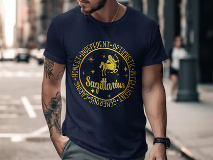 Sagittarius Zodiac Sign T-Shirt, Astrology Tee, Horoscope, Zodiac Apparel, Unique  Birthday Gift, Gift for him, Gift for her