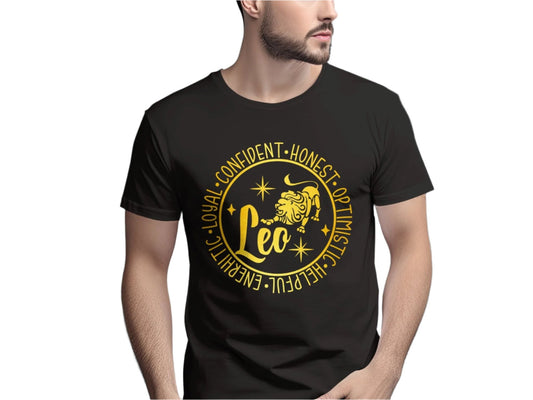 Leo Zodiac Sign T-Shirt, Horoscope Gift Tee, unique  Birthday Gift, Gift for him, Gift for her, Leo Season