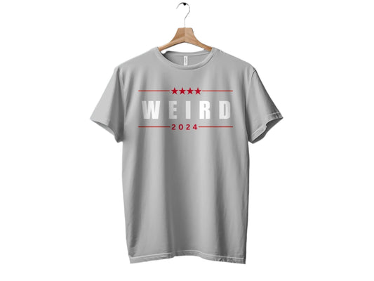 Funny WEIRD TRUMP 2024 Election T-Shirt, Republican, Funny, Political, Unique Election Year Shirt, Campaign Slogan Top, gift ideas, Trending