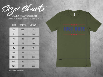 Just Vote 2024 T-Shirt, Election Campaign Shirt, Vote Awareness Tee, Patriotic Voting Shirt, Political Statement Tee
