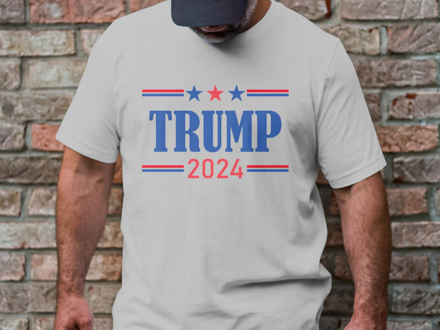 Trump 2024 T-Shirt, Political Campaign Shirt, Election 2024 Tee, Patriotic Graphic Tee, Presidential Support, Red White Blue Shirt