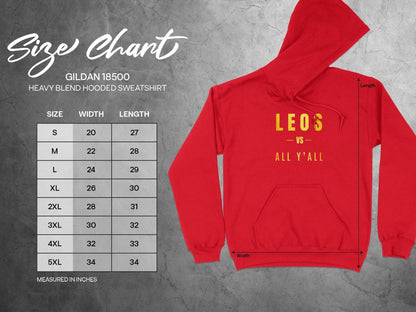 Leos VS All Y'all T-Shirt or Hoodie, Zodiac, Astrology, Trendy, Unique, Birthday Gift, Gift for him, Gift for her, LEO Season