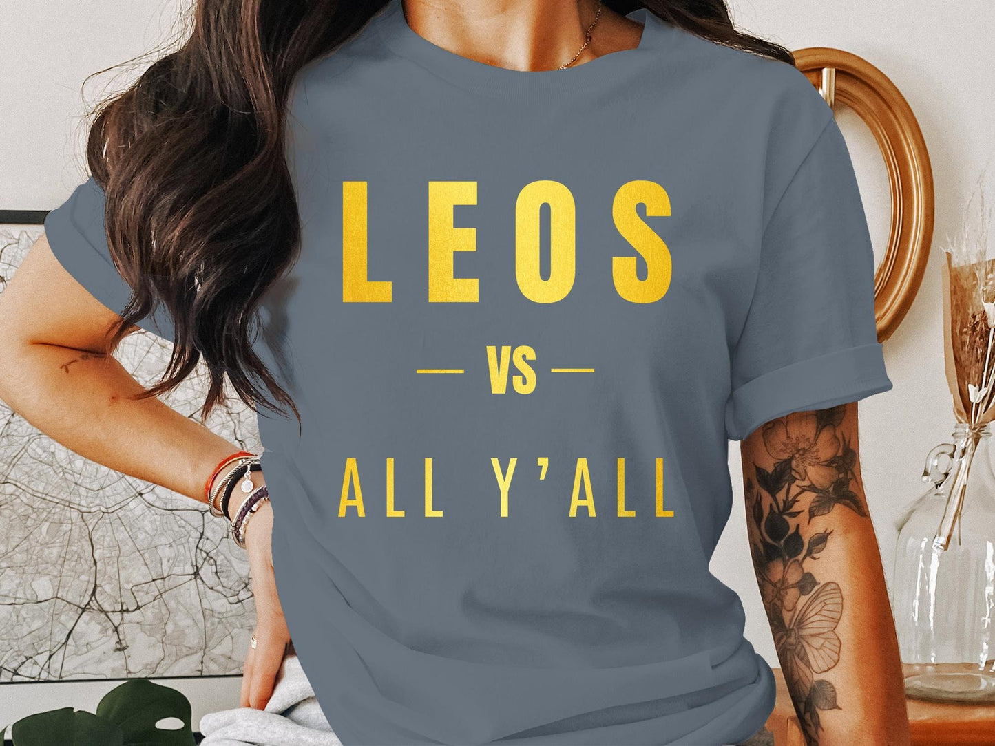 Leos VS All Y'all T-Shirt or Hoodie, Zodiac, Astrology, Trendy, Unique, Birthday Gift, Gift for him, Gift for her, LEO Season