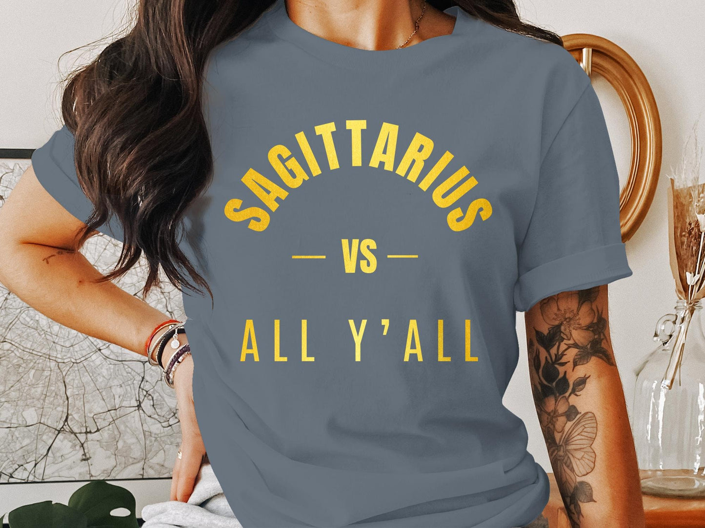 Sagittarius vs All Y'all T-Shirt or Hoodie, Astrology, Zodiac, Star Sign Shirt, Unique, Birthday Gift, Gift for him, Gift for her