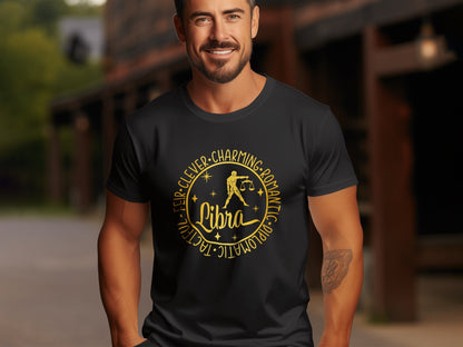 LIBRA Zodiac Sign T-Shirt, Astrological Horoscope,  Romantic Gift, Unique  Birthday Gift, Gift for him, Gift for her, LIBRA Season