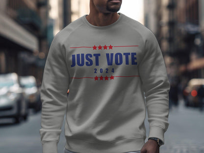 Just Vote 2024 T-Shirt, Election Campaign Shirt, Vote Awareness Tee, Patriotic Voting Shirt, Political Statement Tee