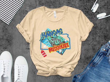 Kansas City Missouri TShirt Unique Design Kansas City Pride Missouri Tee Stylish Kansas City Graphic Tee Unisex Shirt