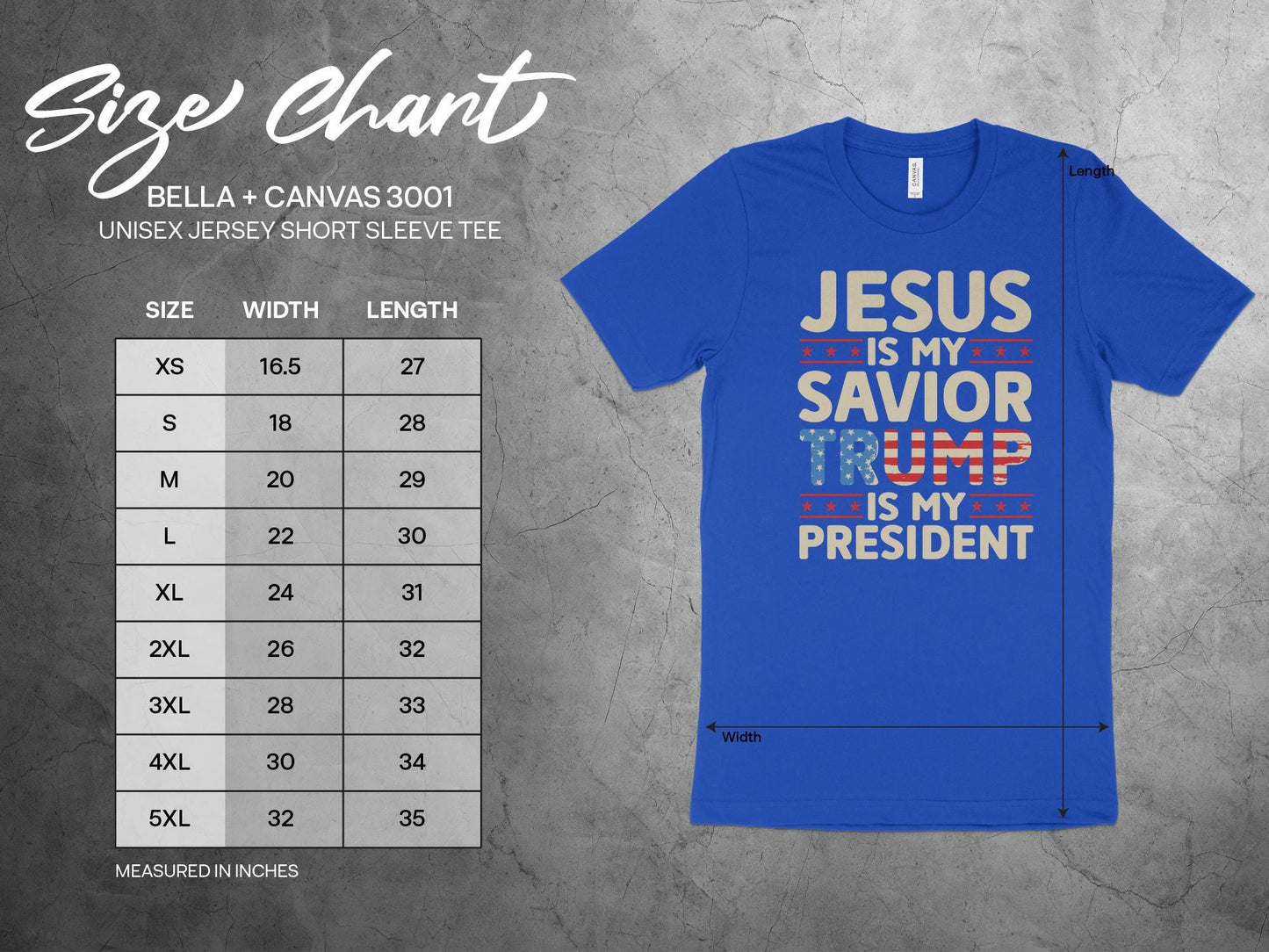 Jesus Is My Savior Trump Is My President T-Shirt, Patriotic Christian Faith Shirt, Bold Statement Graphic Tee, USA Flag Print Top