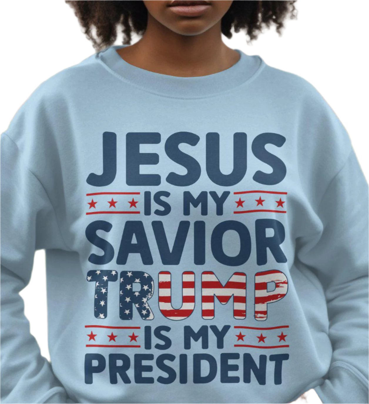 Jesus Is My Savior Trump Is My President Patriotic Christian Shirt, Faith and Politics Tee, Graphic T-Shirt for Believers