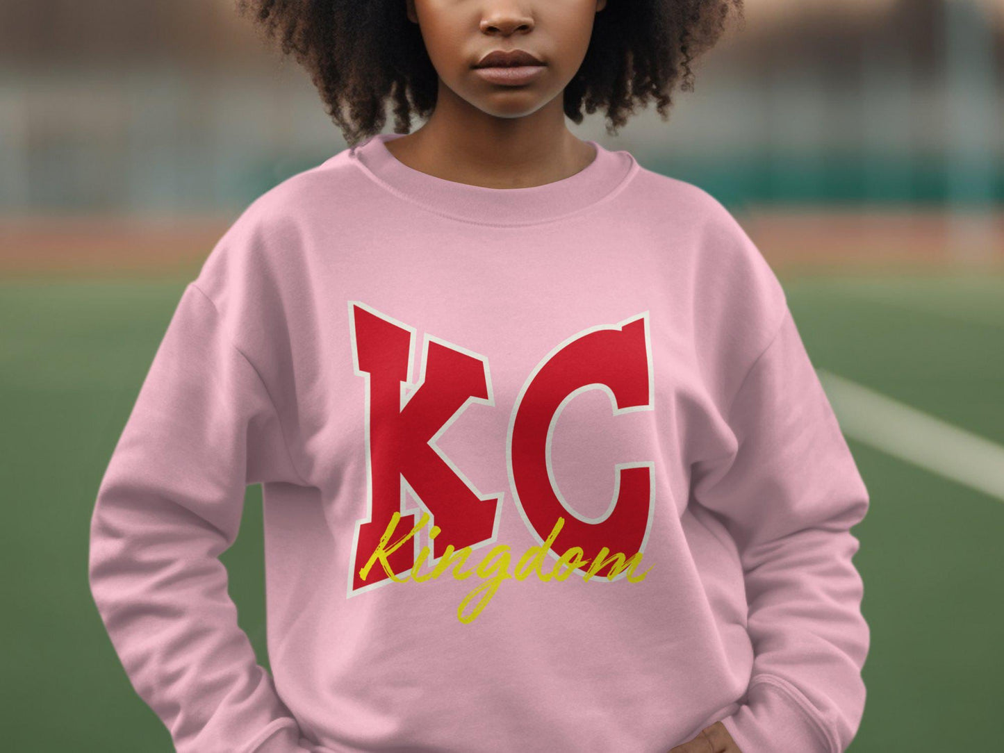 KC Kingdom T-Shirt, Bold Red Lettering, Perfect Fan Apparel, Unique KC Kingdom Design, Casual Wear, Comfortable Tee