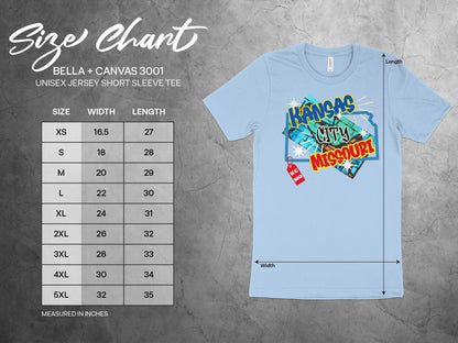 Kansas City Missouri TShirt Unique Design Kansas City Pride Missouri Tee Stylish Kansas City Graphic Tee Unisex Shirt
