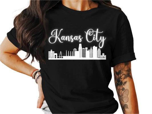 Kansas City Graphic Tee, Stylish Kansas City Shirt, Cool Kansas City Apparel, Unisex Kansas City T-Shirt, Comfortable Kansas City Top