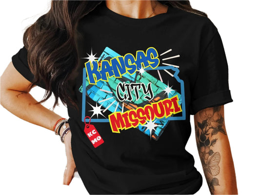 Kansas City Missouri TShirt Unique Design Kansas City Pride Missouri Tee Stylish Kansas City Graphic Tee Unisex Shirt