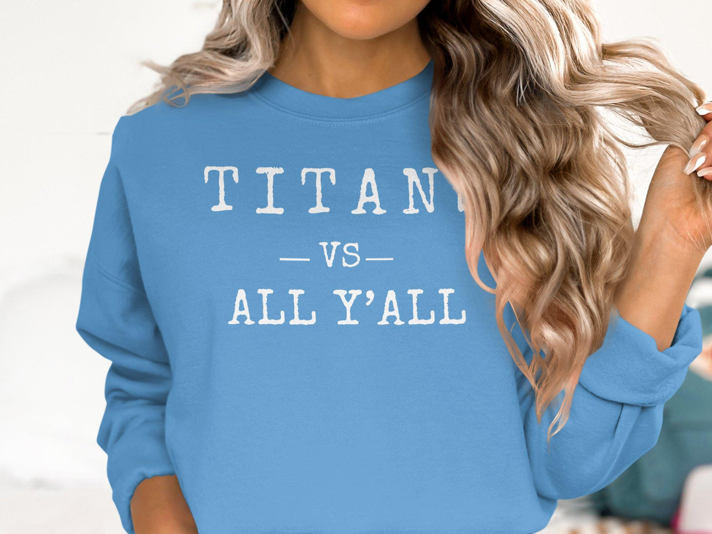 Titans vs All Y'all T-Shirt, Fun Graphic Tee, Sports Fan Gift, Game Day Apparel, Trendy Casual Top, Bold Statement Shirt