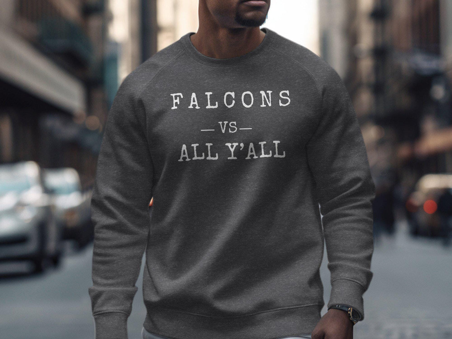 Falcons vs All Y'all Graphic T-Shirt, Unisex Casual Tee, Bold Statement Shirt, Funny Sports Fan Top, Trendy Graphic Tee