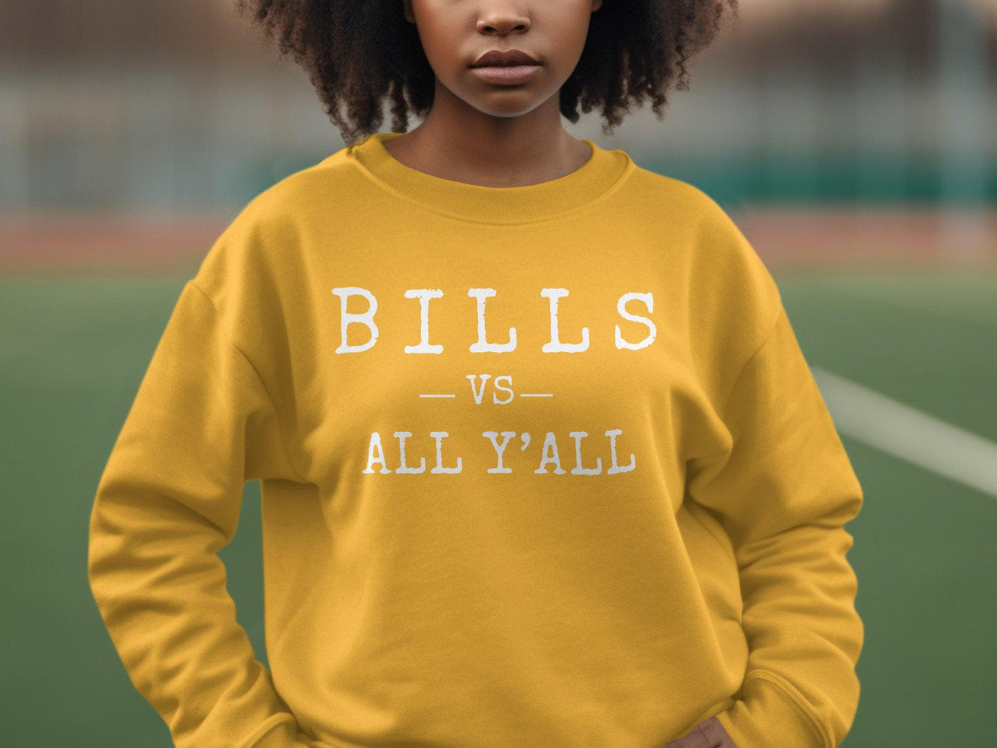 Bills vs All Y'all T-Shirt, Unisex Graphic Tee, Southern Humor Shirt, Funny Country T-Shirt, Casual Novelty Top, Comfortable Fit