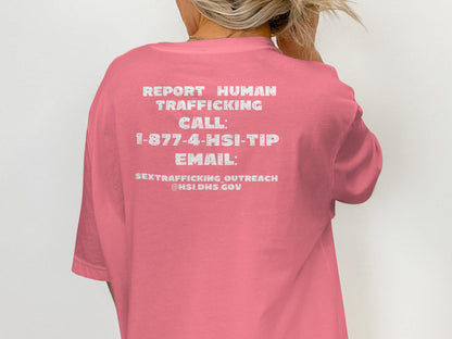Stop Human Trafficking T-Shirt, Awareness Graphic Tee, Anti Trafficking Statement Shirt, Social Cause Unisex Tee, Advocacy Apparel
