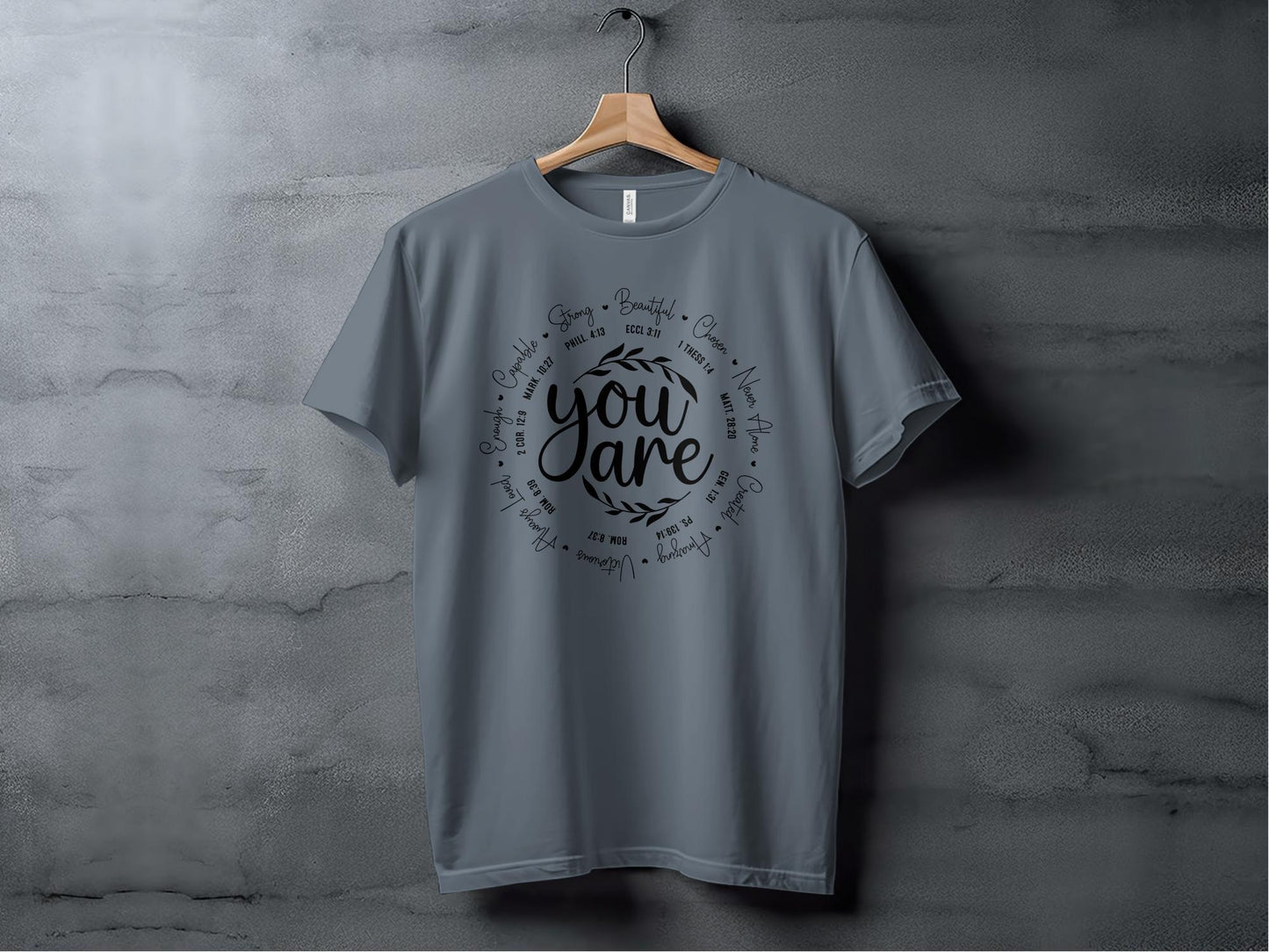 Inspirational Bible Verse T-Shirt, Encouraging Christian Quotes Tee, Faith-Based Motivational Shirt, Religious Apparel Gift