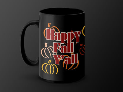 Happy Fall Y'all Mug, Fall Coffee Mug, Autumn Harvest Mug, Pumpkin Themed Mug, Fall Season Mug, Thanksgiving Mug Gift